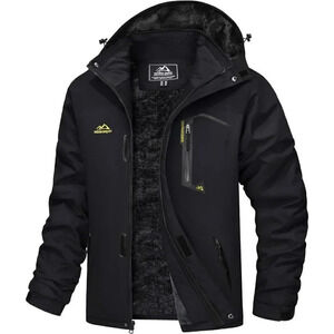 ❤️ Men's Water Resistant Fleece Lined Mountain Windproof  Warm Snow Ski Jacket